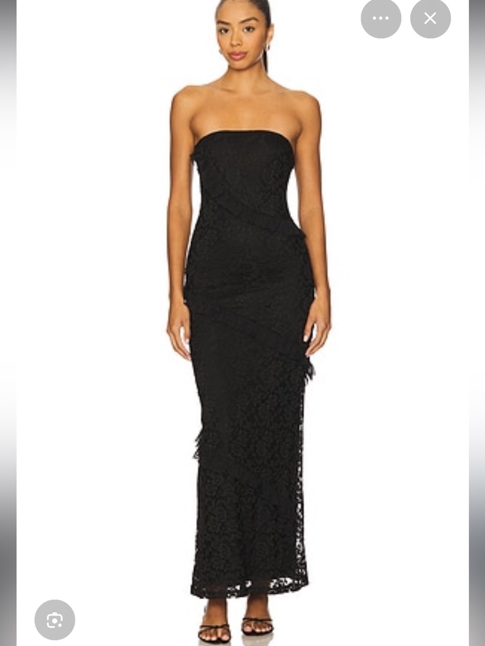 Paris Hilton Black lace maxi